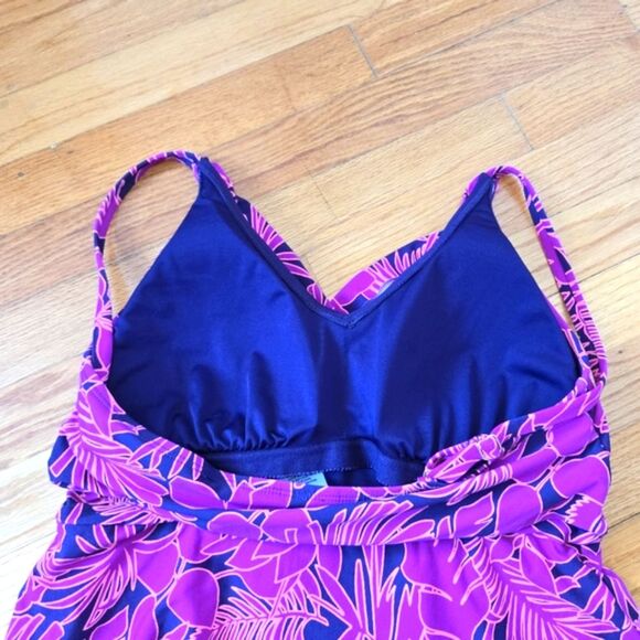 Land's End swimsuit woman's XL skirted Resortwear Beach Vacation - Picture 7 of 7